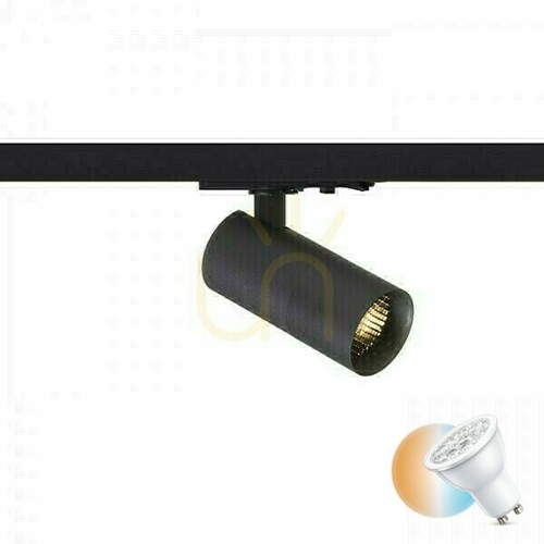 Skontrolujte Forza reflektor pre 1 fázu čierny 230 V Led Gu10 10 W Bus.