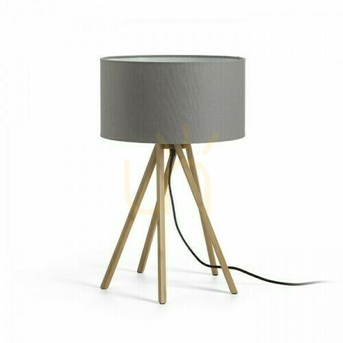 Skontrolujte Stolová lampa El Paso Grey Bamboo 230 V E14 11 W.