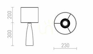 Stolová lampa Rendl LAURA R13324 béžovo-sivá E27 small 6