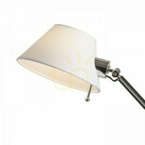 Stolná lampa Montana biela/čierna chróm 230 V E27 11 W small 1