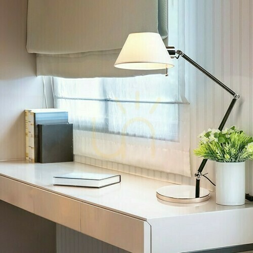 Skontrolujte Stolná lampa Montana biela/čierna chróm 230 V E27 11 W