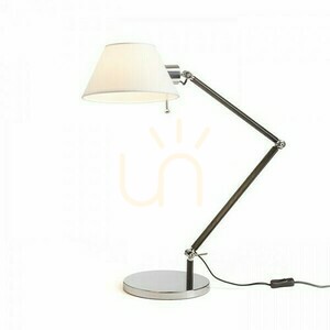Stolná lampa Montana biela/čierna chróm 230 V E27 11 W small 3