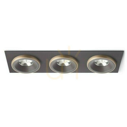 Skontrolujte Sharm Sq Iii Bronzová/Pearl Gold Zapustené svietidlo 230 V Led 3x10 W 24° 3000 K