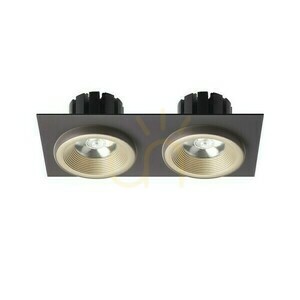 Sharm Sq Ii Pearl Gold/Bronze Zapustené svietidlo 230 V Led 2x10 W 24° 3000 K small 2