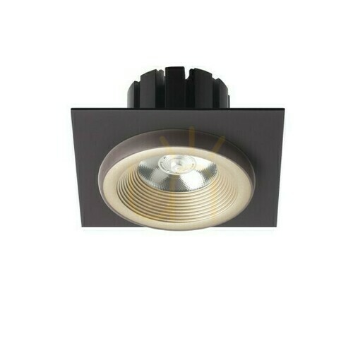 Skontrolujte Sharm Sq I Pearl Gold/Bronze Zapustené svietidlo 230 V Led 10 W 24° 3000 K