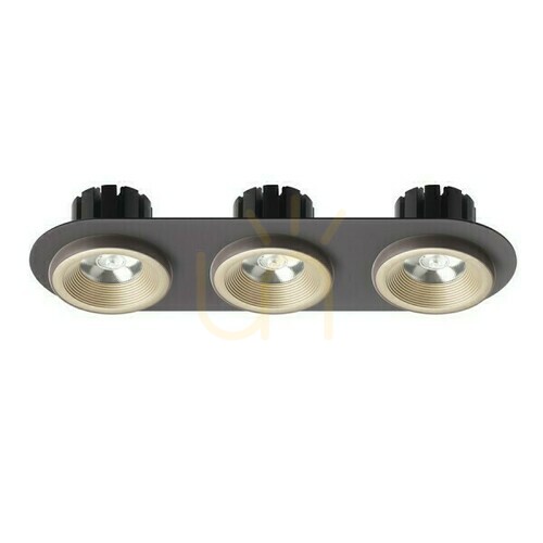 Skontrolujte Sharm R Iii Pearl Gold/Bronze Zapustené svietidlo 230 V Led 3x10 W 24° 3000 K