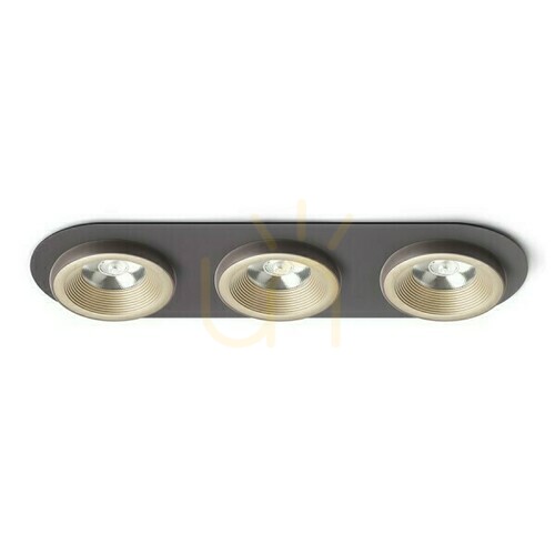 Skontrolujte Sharm R Iii Pearl Gold/Bronze Zapustené svietidlo 230 V Led 3x10 W 24° 3000 K