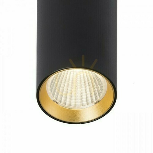 Skontrolujte Mavro Dimm čierna/zlatá závesná lampa 230 V Led 12 W 38° 3000 K