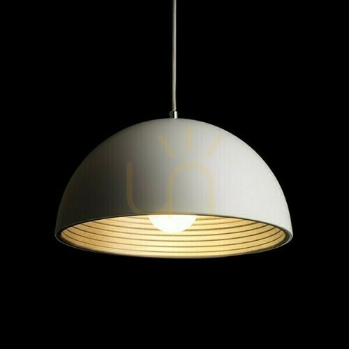 Skontrolujte Carissima 40 matná biela / strieborná sivá závesná lampa 230 E27 42 W.