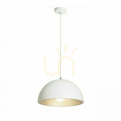 Skontrolujte Carissima 40 matná biela / strieborná sivá závesná lampa 230 E27 42 W.
