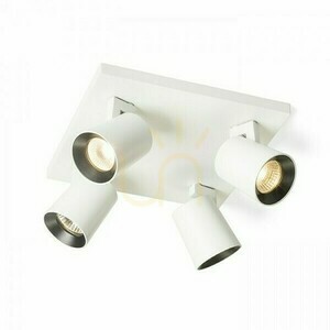 Prisadené stropné svietidlo Rendl KENNY IV biele/čierne 4 x GU10 4 x 8 W small 5