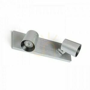 Kenny Ii brúsený hliník/čierna lampa na povrchovú montáž 230 V Gu10 2x35 W. small 1