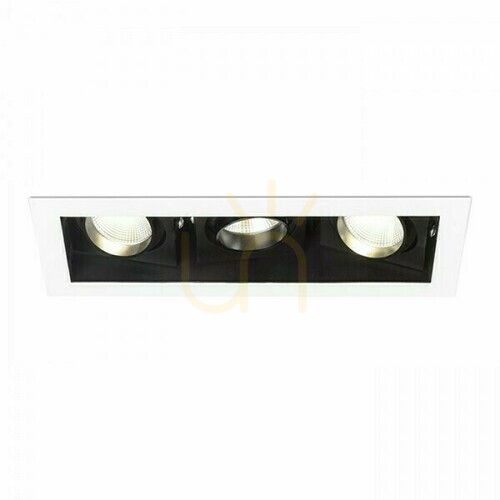 Skontrolujte Bondy Iii Zapustené svietidlo biele 230 V Led 3x7 W 24° 3000 K