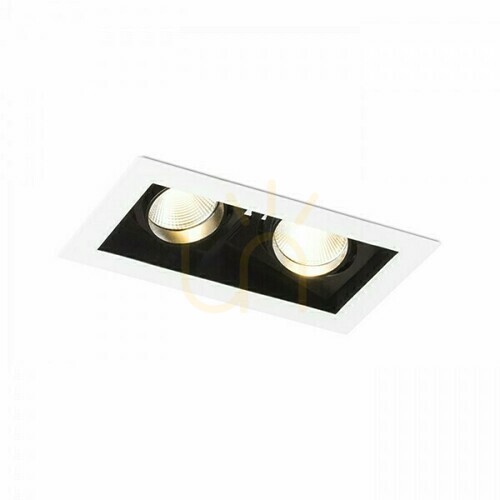 Skontrolujte Bondy Ii zapustené svietidlo biele 230 V Led 2x7 W 24° 3000 K