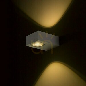 Vonkajšie nástenné svietidlo Korso Ii Brushed Aluminum 230 V Led 2x3 W 120° Ip54 3000 K small 1