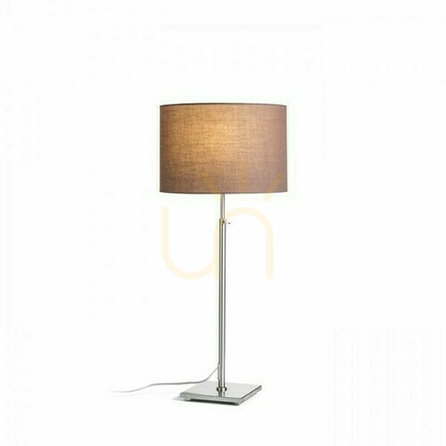Skontrolujte Stolná lampa Rendl EDIKA, hnedá / matný nikel, E27, 15 W