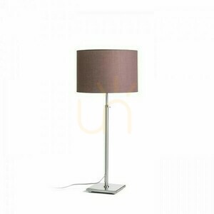 Stolná lampa Rendl EDIKA, hnedá / matný nikel, E27, 15 W small 0