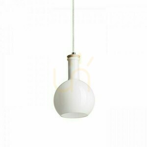 Pulire Rd Závesné svietidlo Opálové sklo/drevo/chróm 230 V E14 28 W. small 0