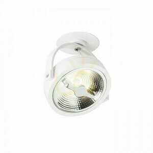Čiastočne zapustený stropný reflektor RENDL KELLY LED POLO R12637 biely 12 W 3000 K 24° small 3