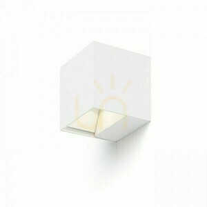Vonkajšie nástenné svietidlo Carre White 230 V Led 2x3 W Ip54 3000 K small 0