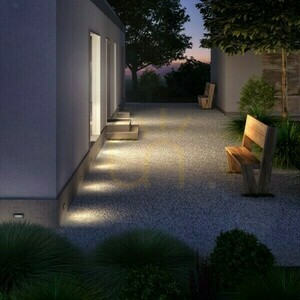 Gordiq L Antracitové vonkajšie vstavané svietidlo 230 V Led 3 W Ip65 3000 K small 1