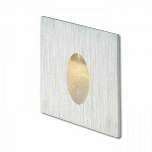 Skontrolujte Elica Sq Brushed Aluminum Vonkajšie zapustené svietidlo 230 V Led 3 W Ip54 3000 K
