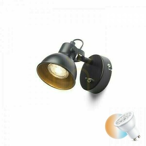 Rosita I nástenné svietidlo čierna/zlatá 230 V Led Gu10 9 W. small 0