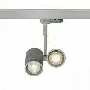 Reflektor Beeba Ii pre 3-fázovú striebornú šedú lištu 230 V Gu10 2x35 W. small 1