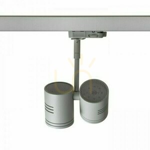 Reflektor Beeba Ii pre 3-fázovú striebornú šedú lištu 230 V Gu10 2x35 W. small 4