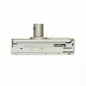 Adaptér pre jednofázovú lištu Rendl R12295 strieborno-sivý 230 V small 1