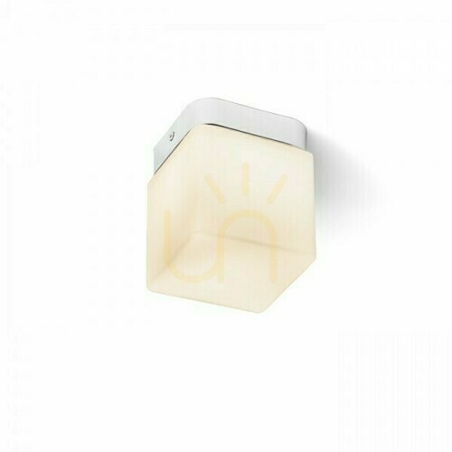 Skontrolujte Esica Sq Kúpeľňové stropné svietidlo Chrome 230 V Led 6 W Ip44 3000 K