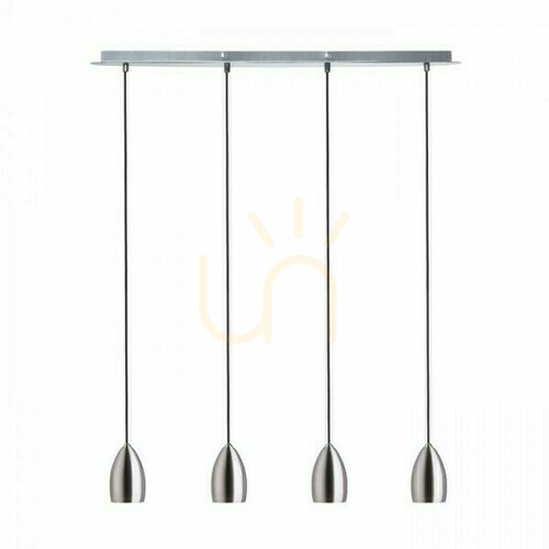 Skontrolujte Babades Iv Nickel Mat 230 V Gu10 4x35 W závesné svietidlo.
