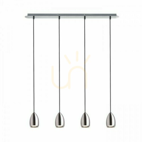 Skontrolujte Babades Iv Nickel Mat 230 V Gu10 4x35 W závesné svietidlo.