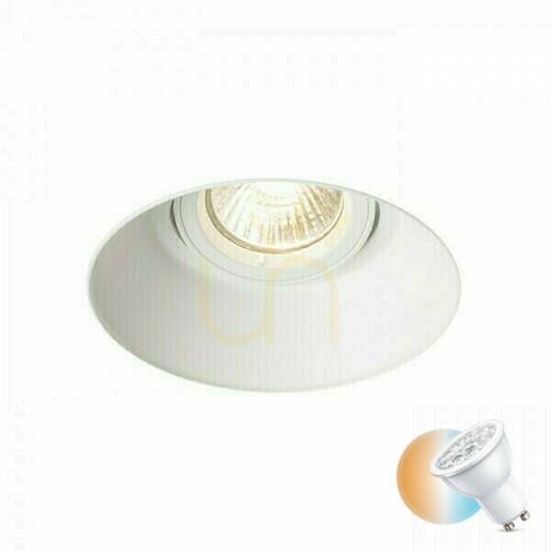 Skontrolujte Zapustené svietidlo Ipso R Frameless White 230 V Gu10 50 W.
