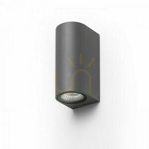 Vonkajšie nástenné svietidlo Zack Ii Anthracite 230 V Led 2x3 W 58° Ip54 3000 K small 0