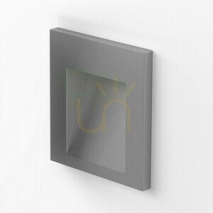 Tess Sq Silver Grey vonkajšie vstavané svietidlo 230 V Led 3 W Ip54 3000 K small 4