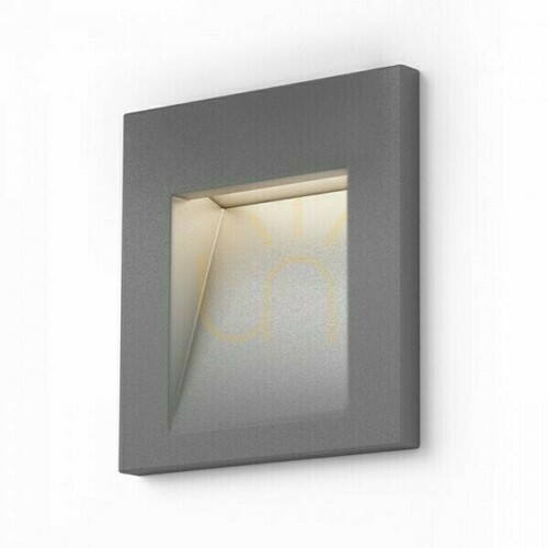 Skontrolujte Tess Sq Silver Grey vonkajšie vstavané svietidlo 230 V Led 3 W Ip54 3000 K