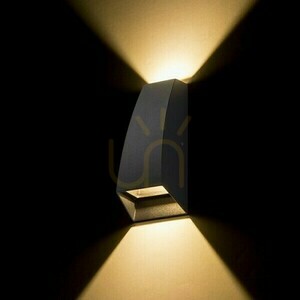 Vonkajšie nástenné svietidlo Pia wall Anthracite 230 V Led 2x3 W Ip54 3000 K small 2