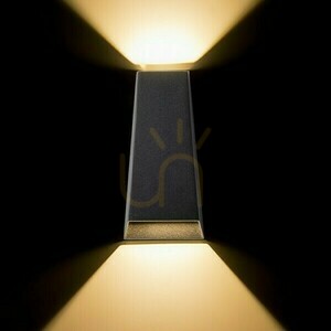 Vonkajšie nástenné svietidlo Pia wall Anthracite 230 V Led 2x3 W Ip54 3000 K small 3