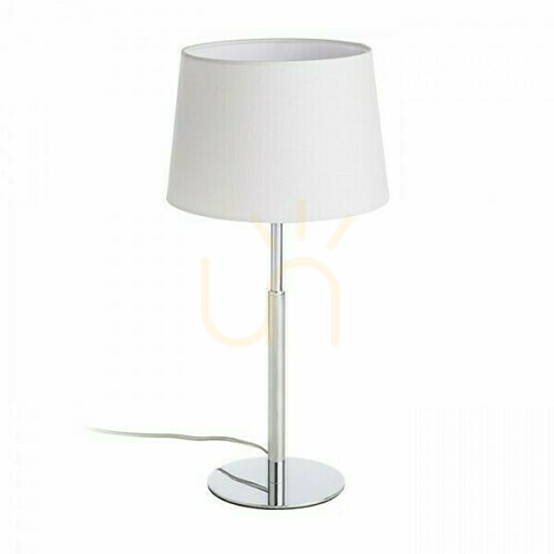 Skontrolujte Stolová lampa Broadway White Chrome 230 V E27 42 W.