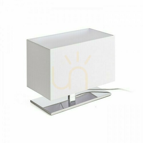 Skontrolujte Stolná lampa Plaza S biely chróm 230 V E27 42 W.