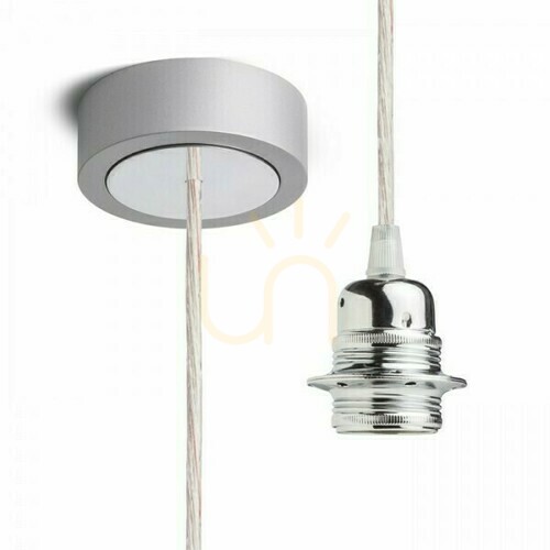 Skontrolujte Závesná súprava Rendl HEX Silver-Grey R11944, E27 LED, max. 15 W