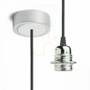 Závesná súprava Rendl HEX CHROM čierna/chróm E27 15 W R11940 small 0