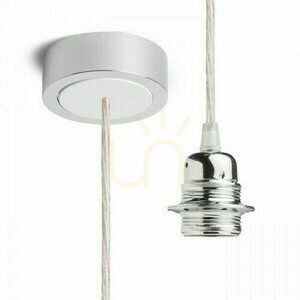 Závesná súprava Rendl HEX R11934 E27, chróm, priehľadný kábel 150 cm small 0