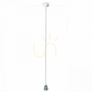 Závesná súprava Rendl HEX WB+TC+CHF+CHC1 230 V E27 max 15 W, biela základňa, transparentný kábel small 1