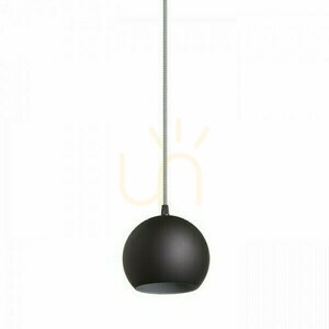 Závesné svietidlo Copa Black Glass 230 V E27 28 W. small 3