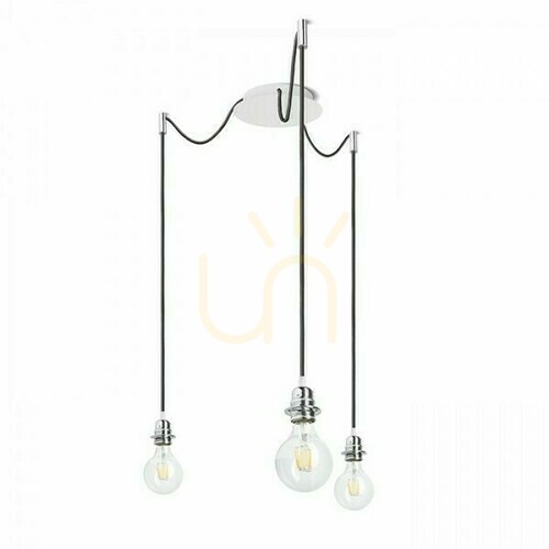 Skontrolujte Tienidlo, tienidlo Kombix 3 Závesná sada Bp+Ck+Cho 230 V E27 3x28 W.