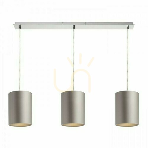 Skontrolujte Tienidlo, tienidlo Viac 80 Stropný závesný podstavec chróm 230 V E27 3x42 W.