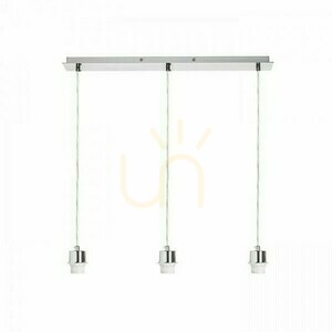 Tienidlo, tienidlo Viac 60 Stropný závesný podstavec chróm 230 V E27 3x42 W. small 2