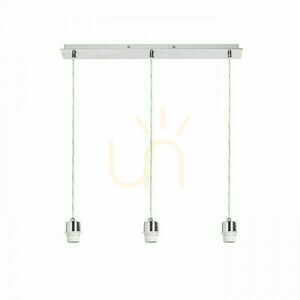 Tienidlo, tienidlo Viac 60 Stropný závesný podstavec chróm 230 V E27 3x42 W. small 0